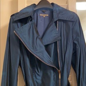 Ann Klein trench coat ( pearlescent blue )